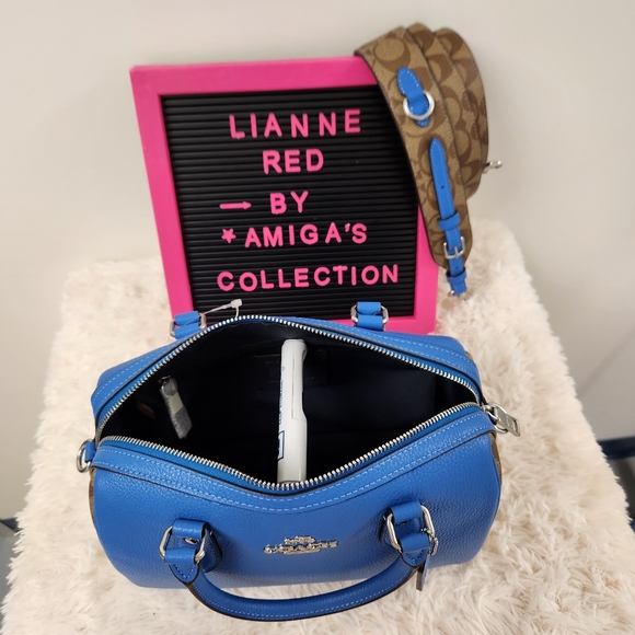 COACH Rowan Satchel In Signature Canvas - Picture 8 of 14